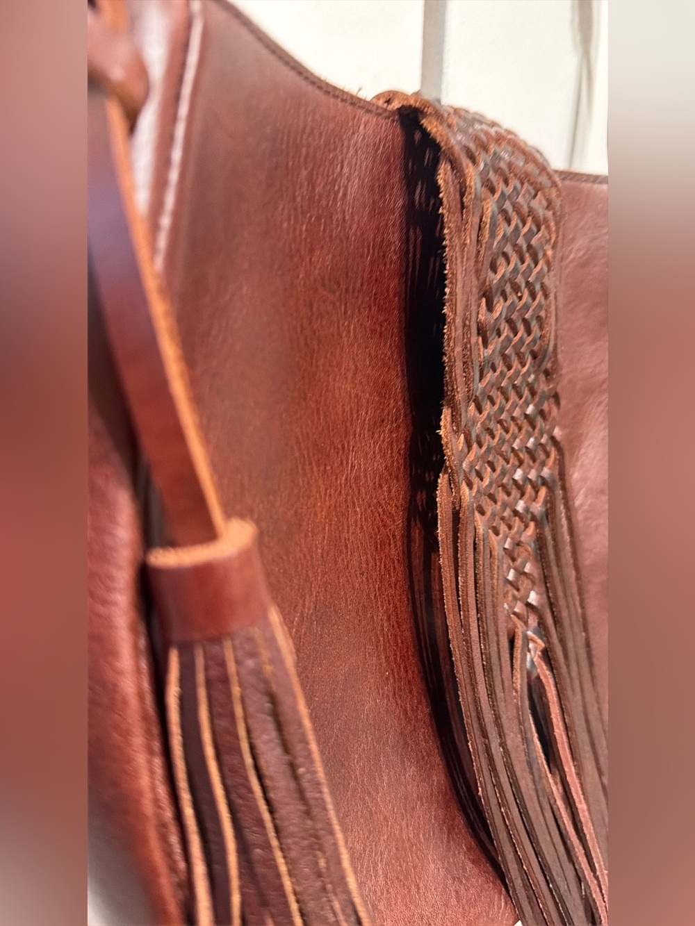 Lucky Brand excellent leather bag. Cognac color - Picture 5 of 14